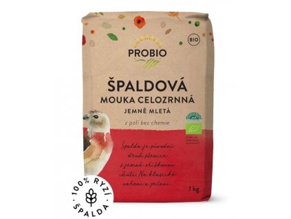 probio mouka spaldova celozrnna jemna 1kg