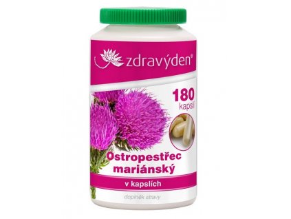 Zdravyden ostropestrec mariansky 180 kapsli