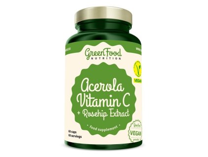 Greenfood acerola vitamin C extrakt ze sipku