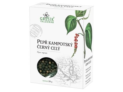 Gresik pepr kampotsky cerny cely 20g