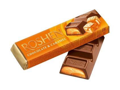 Roshen mlecna cokolada s karamelovou naplni 40g