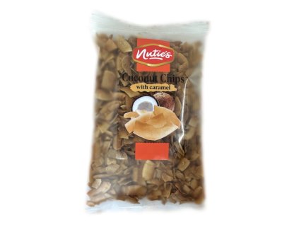 *Kokosový chips s karamelem 200g, Nuties (MDT 19.8.2025)