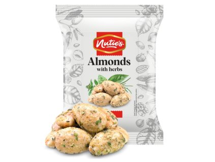 Nuties mandle prazene v bylinkach 100g