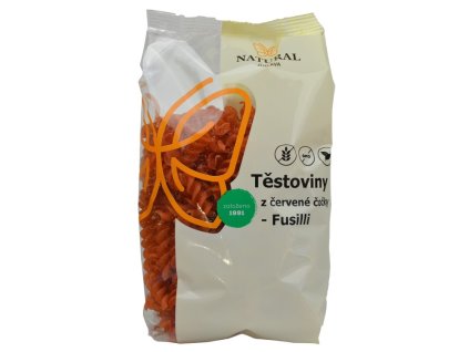 Natural Jihlava vretena z cervene cocky Fusilli 250g