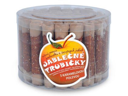 Bioprodukt jablecne trubicky s karamelovou polevou