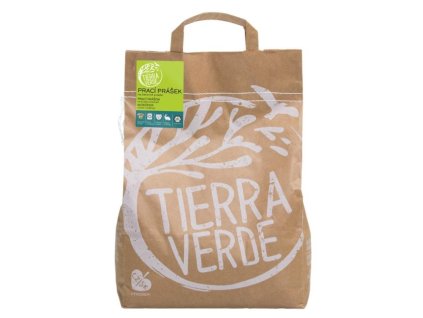 tierra verde praci prasek na barevne pradlo papirovy pytel 5 kg