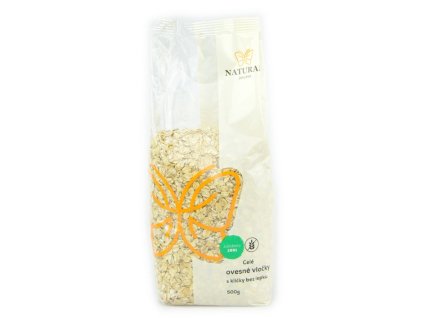 Natural Jihlava vlocky ovesne cele s klicky bez lepku 500g