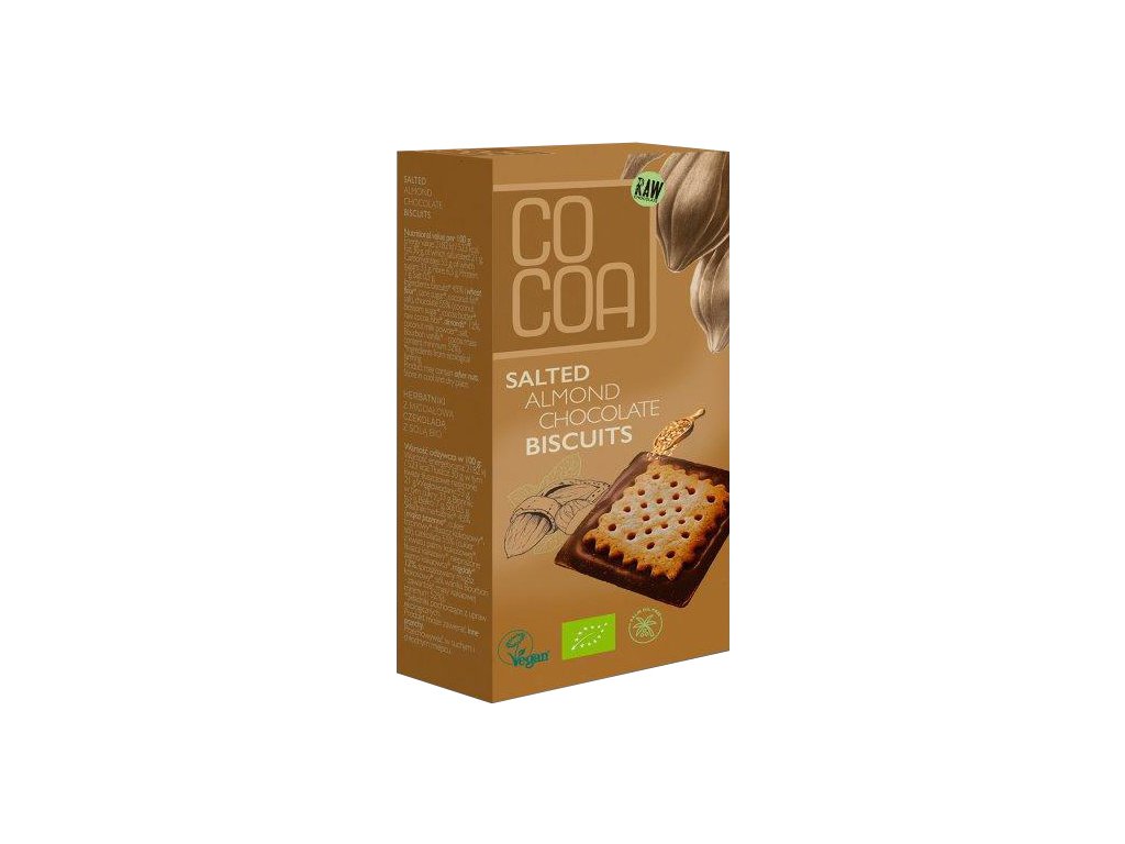 COCOA Sušienky v mandľovej čokoláde so soľou BIO 95g