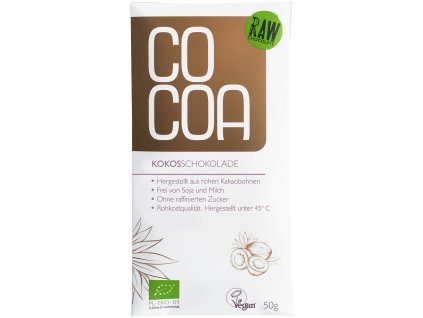 COCOA Čokoláda kokosová BIO 50g  