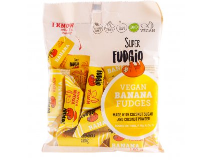 Super Fudgio Bio Vegánske karamelky - banán 150g