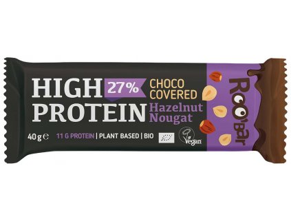 4100 1 roo bar vysokoproteinova tycinka lieskovo orieskova v cokolade 40 g bio