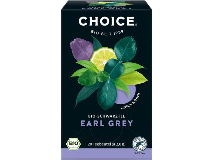 Bio čierny čaj Earl grey CHOICE 20 x 2 g