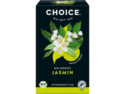 Bio zelený čaj Jazmín CHOICE 20 x 1,5 g