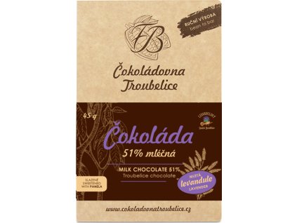 Mliečna čokoláda 51% s levanduľou EDICIÓN NUEVA 45 g