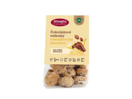 Sušienky s čokoládou a banánovým prachom 100 g BIO ZEMANKA