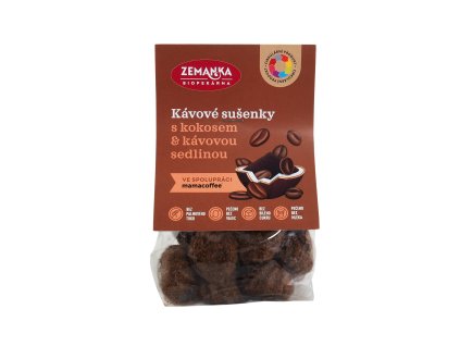 Sušienky kávové s kokosom a kávovou usadeninou 100 g ZEMANKA
