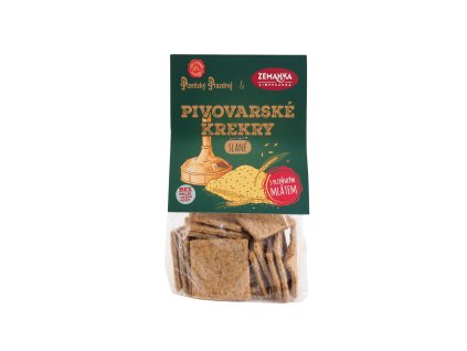 Krekry slané s mlátom z Plzeňského Prazdroja 100 g ZEMANKA