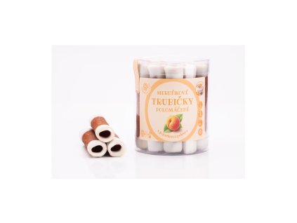 Trubičky ovocné polomáčané marhuľa 220 g BIOPRODUKT JT