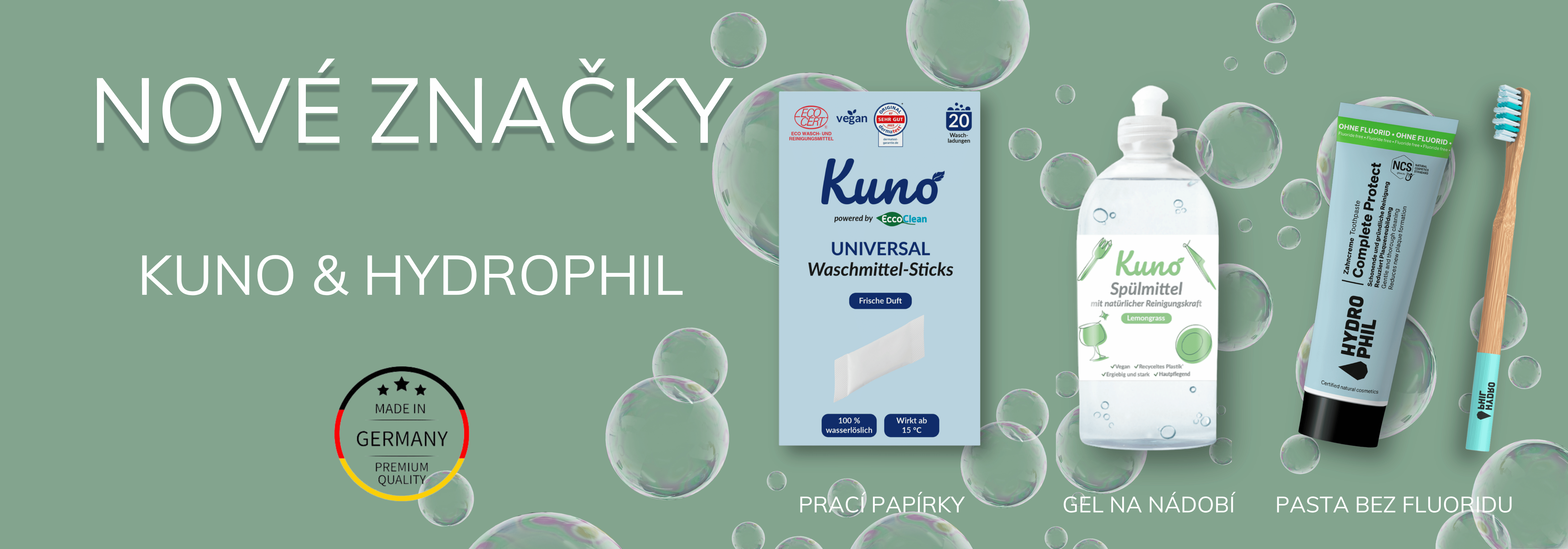 Přírodní prací papírky, ekodrogerie, praní bez chemie, non toxic, vhodné pro ekzematiky