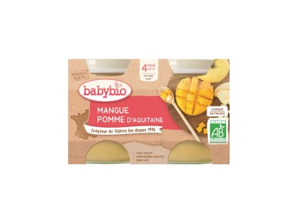BABYBIO mango jablko 2x130 g