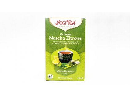 YOGI Matcha Zitrone, Zelený čaj porciovaný