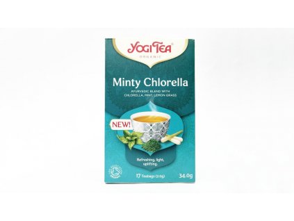 Yogi Minty Chlorella, korenistý čaj porciovaný