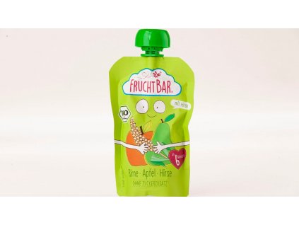 Ovocné pyré- hruška, jablko, proso (Fruchtbar)