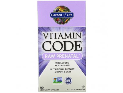 GARDEN OF LIFE VITAMÍN PRENATAL 90 KAPSLÍ