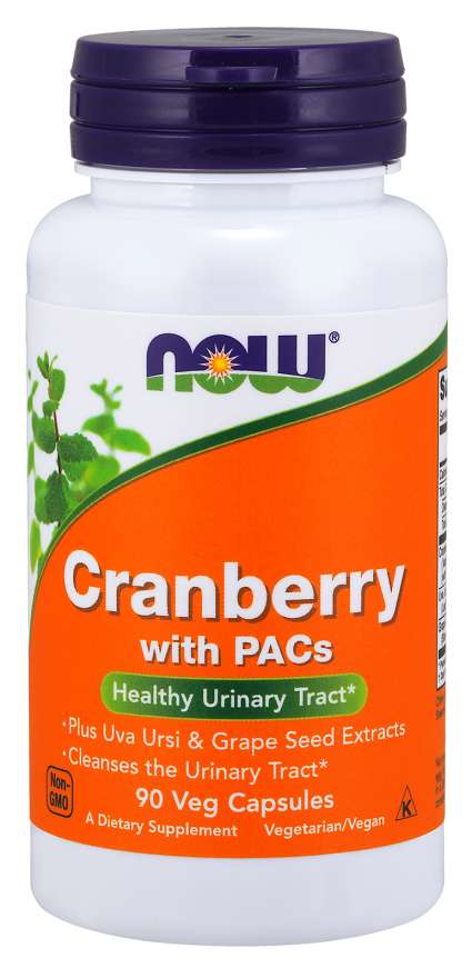 NOW Cranberry with PACs, Brusinka s proanthokyanidiny, 90 rostlinných kapslí