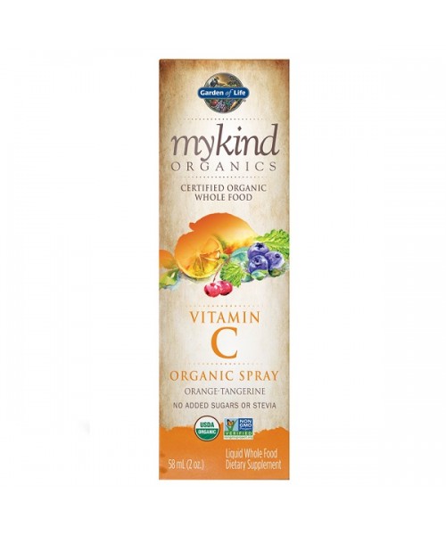 Garden of life Mykind Organics Vitamín C - ve spreji s příchutí pomeranče a mandarinky