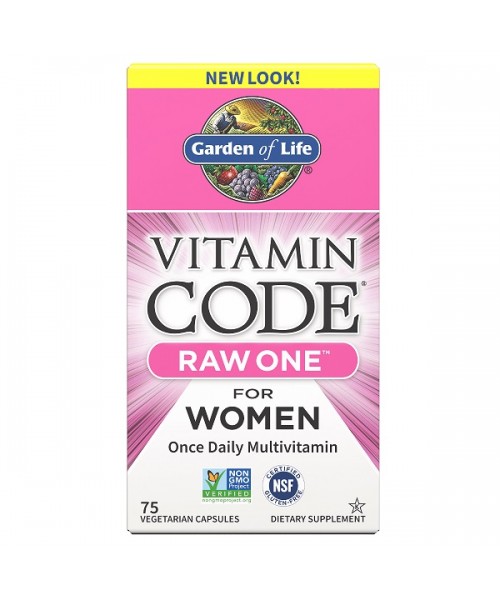 Garden of Life Vitamin Code RAW ONE - Multivitamin pro ženy -75 kapslí
