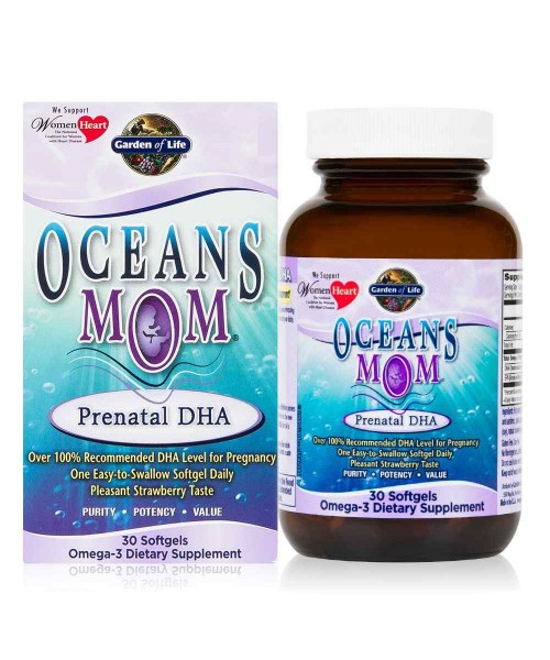 Garden of Life - Oceans Prenatální DHA Omega-3 - 350 mg - 30 tobolek