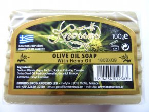 1212 knossos mydlo tuhe olivove s konopnym olejem 100 g