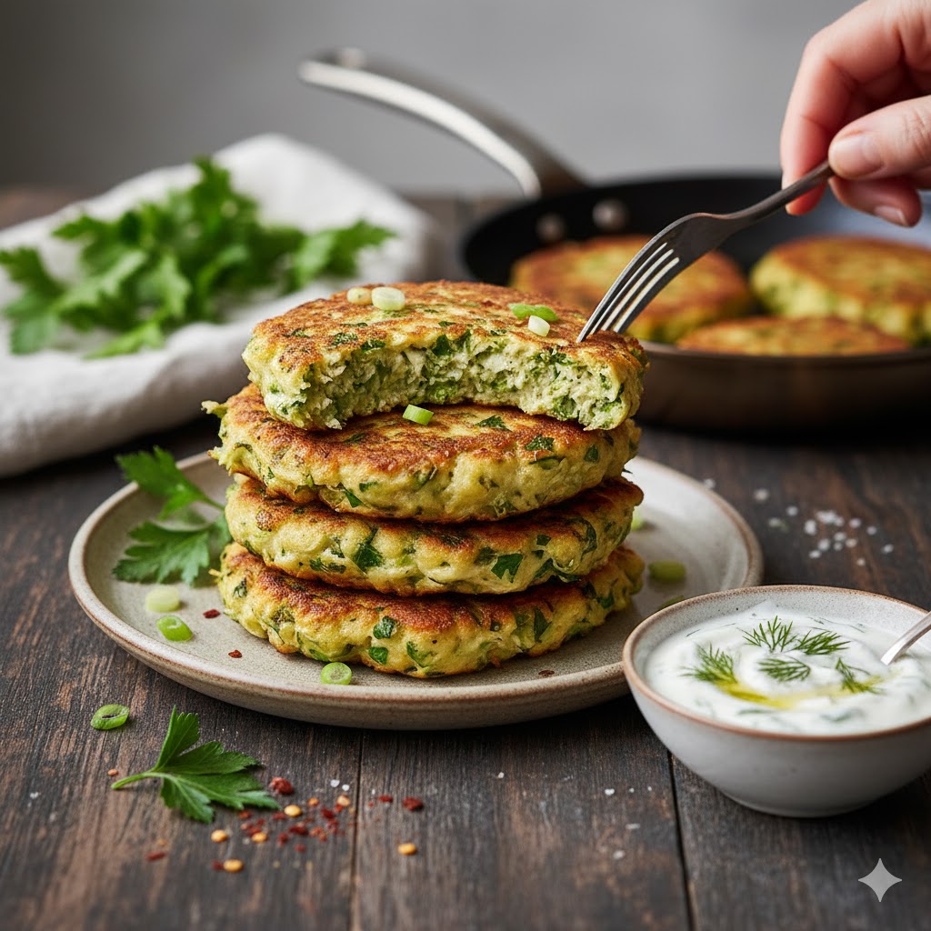 Vydatné klíčkové placičky s bylinkami a česnekem