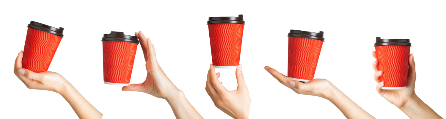 Papírové keíimky červené