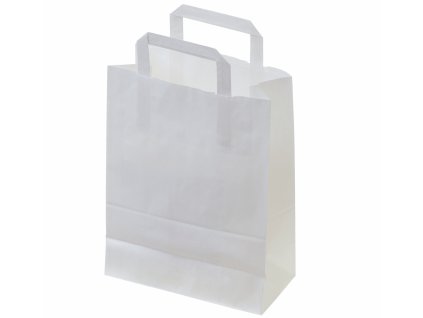 Papírová taška 22x10x28 cm bílá