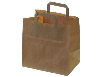 Papírová taška 32x22x27 cm hnědá