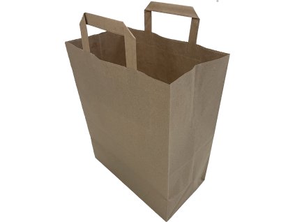 Papiertragetasche 26+14x31 braun