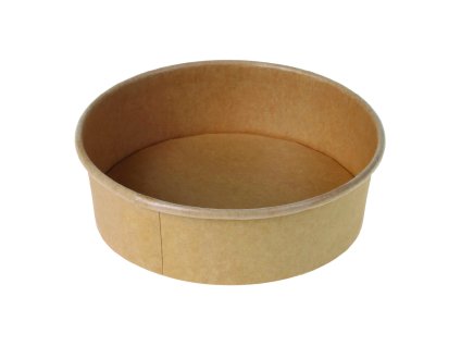 Miska papírová na salát 500 ml, ⌀150 mm hnědý kraft