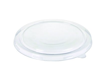 RPET víčko čiré pro papírové misky, ⌀185 mm