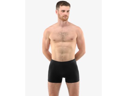 Bambusové boxerky bezešvé s delší nohavičkou černá 2