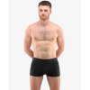 Bambusové boxerky bezešvé s kratší nohavičkou černá 1