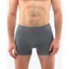 Bambusové boxerky bezešvé s delší nohavičkou šedá