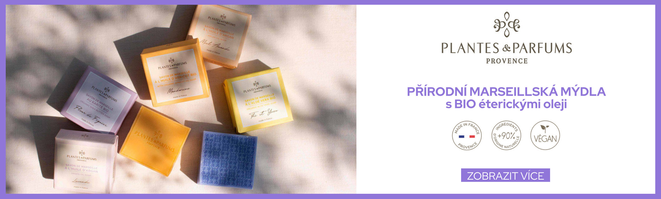 Plantes et Parfums Marseillská tuhá mýdla