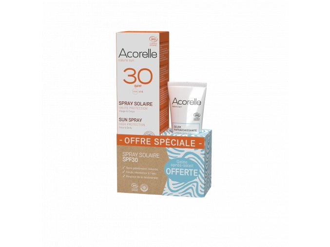 3700343095806 ACORELLE SADA Opalovaci sprej SPF30 a osvazujici gel po opalovani