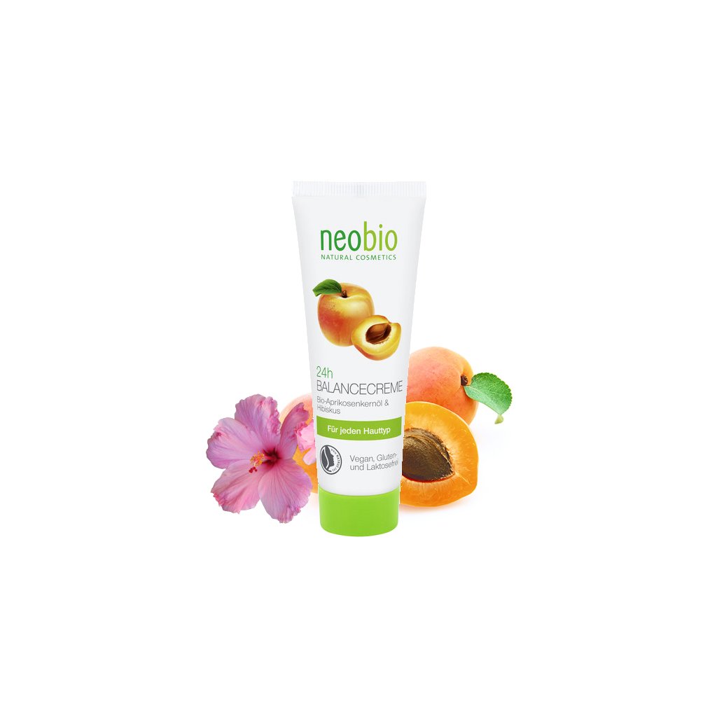 neobio 24 hodinovy balance krem bio merunkovy olej a ibisek