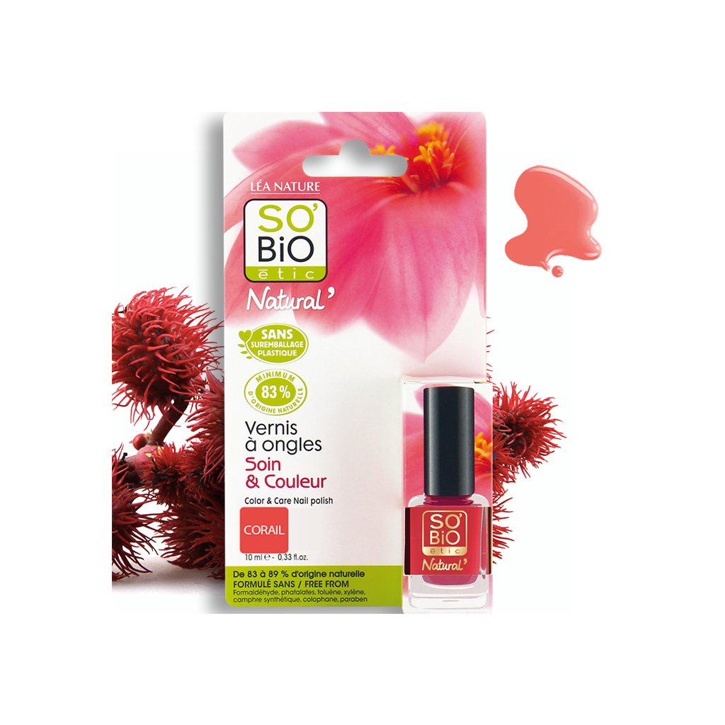 so bio etic lak na nehty 04 vibrujici koralova 10ml