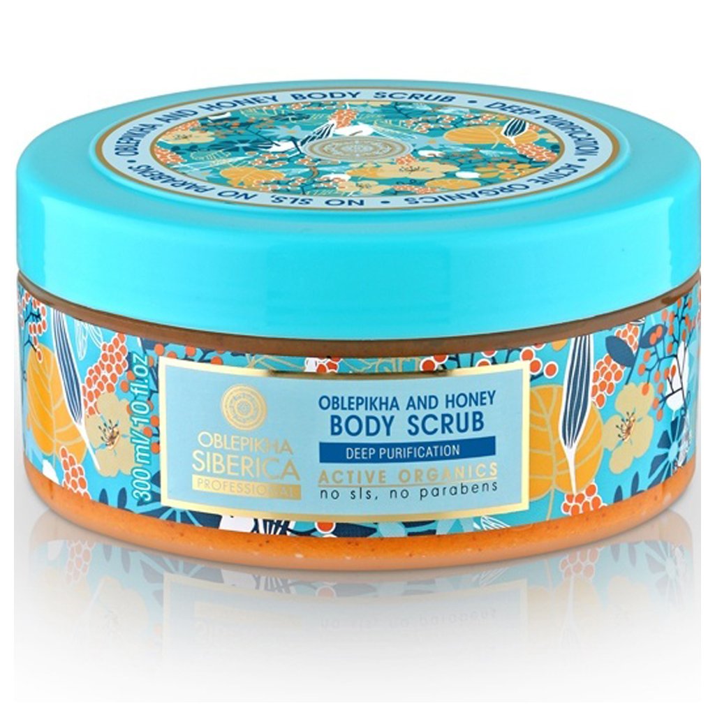 natura siberica rakytnikovo medovy peeling pro telo