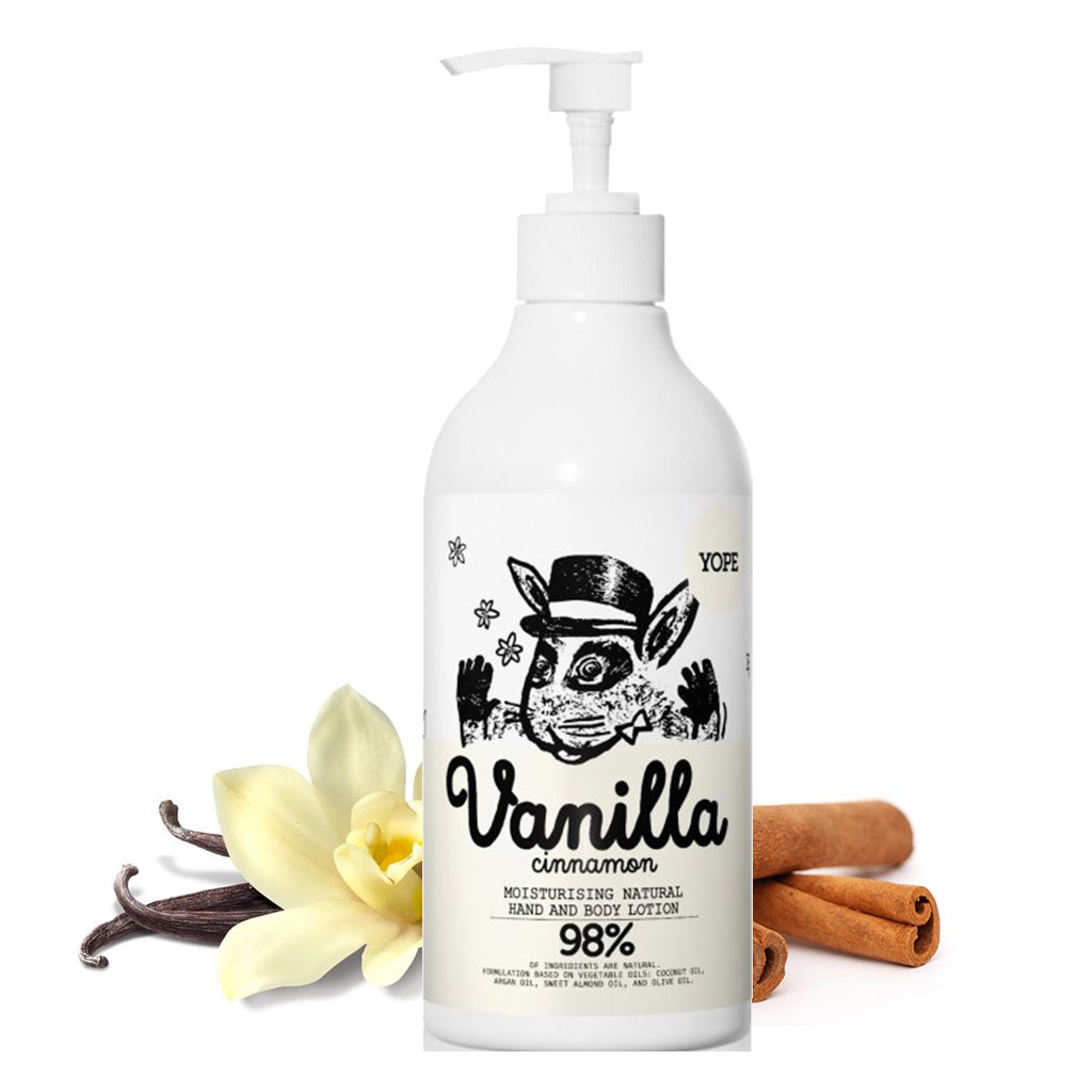 yope hydratacni telove mleko vanilka a skorice bio 500ml