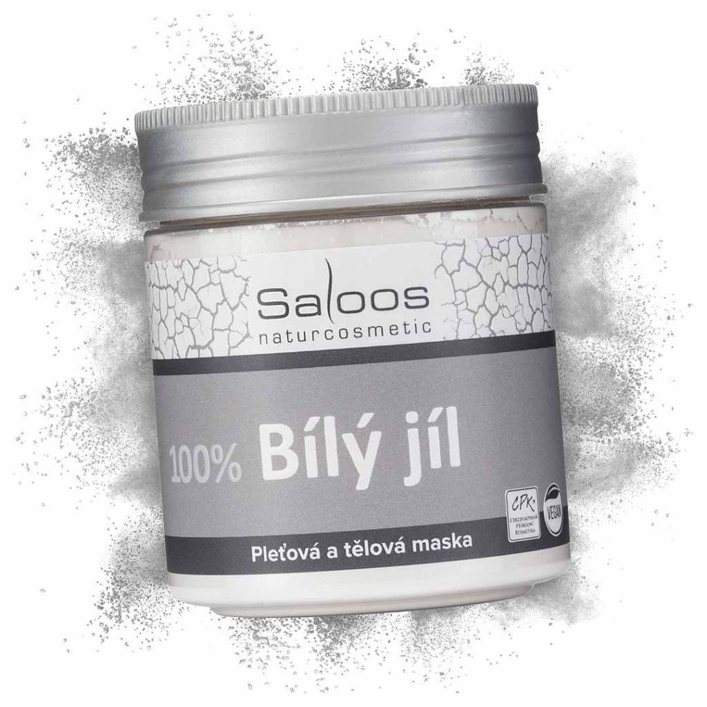saloos 100 bily francouzsky jil telova a pletova maska 70g